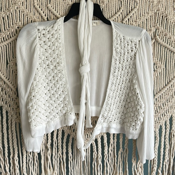 Torrid Crocheted Cropped Cardigan - Picture 5 of 10